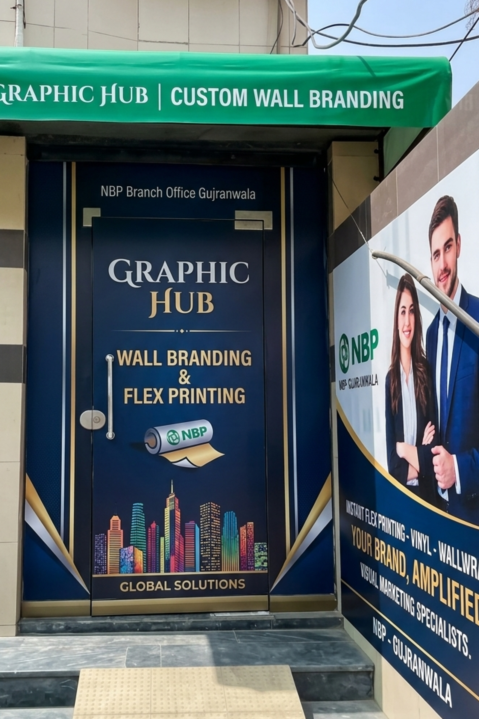 Modern shop branding by Jamshad Signs